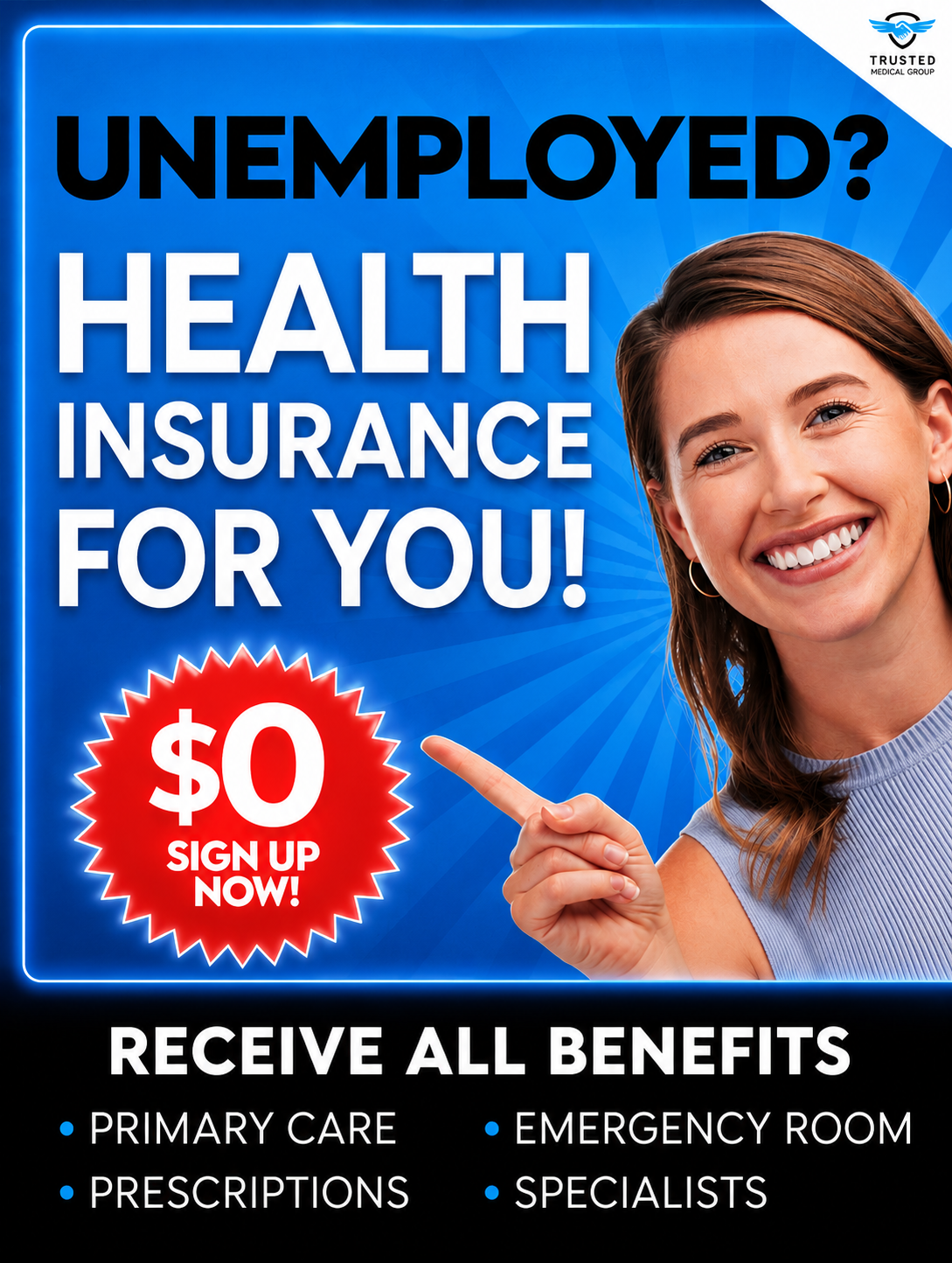 Trusted Medical Group - Health Insurance Free Sign Up Ad