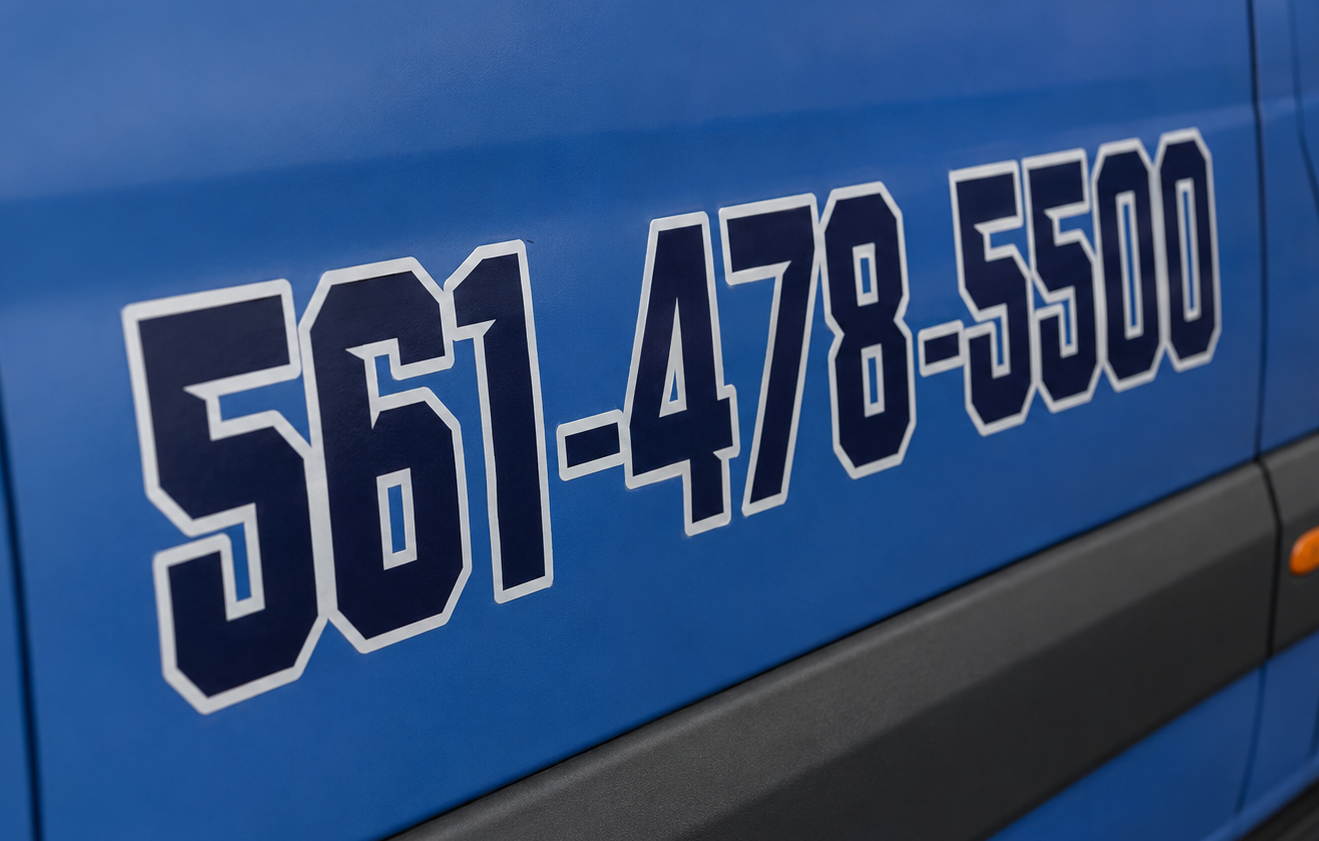 Keiser University Vehicle Wrap - Phone Number Detail