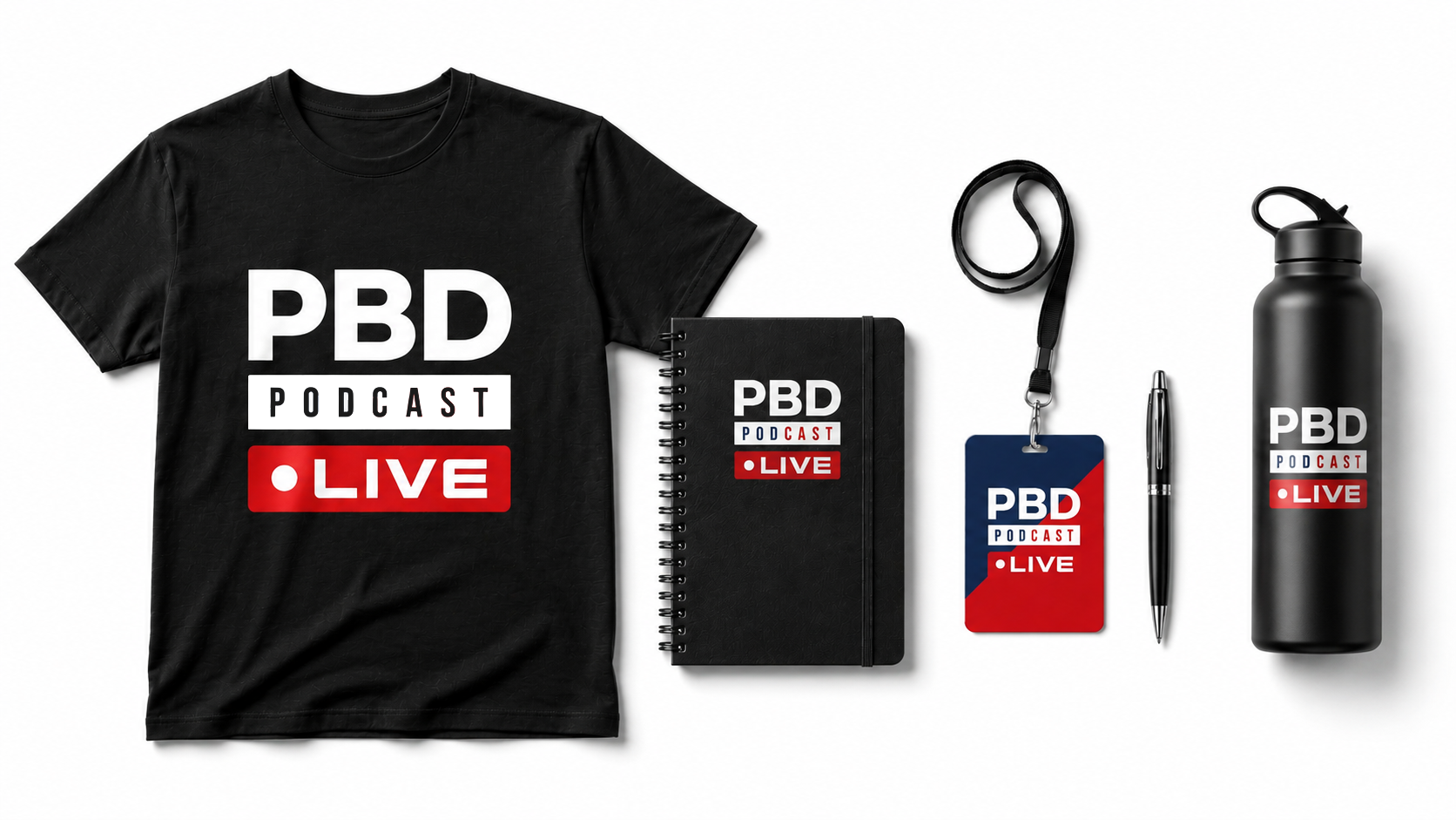 PBD Live Merchandise Mockups